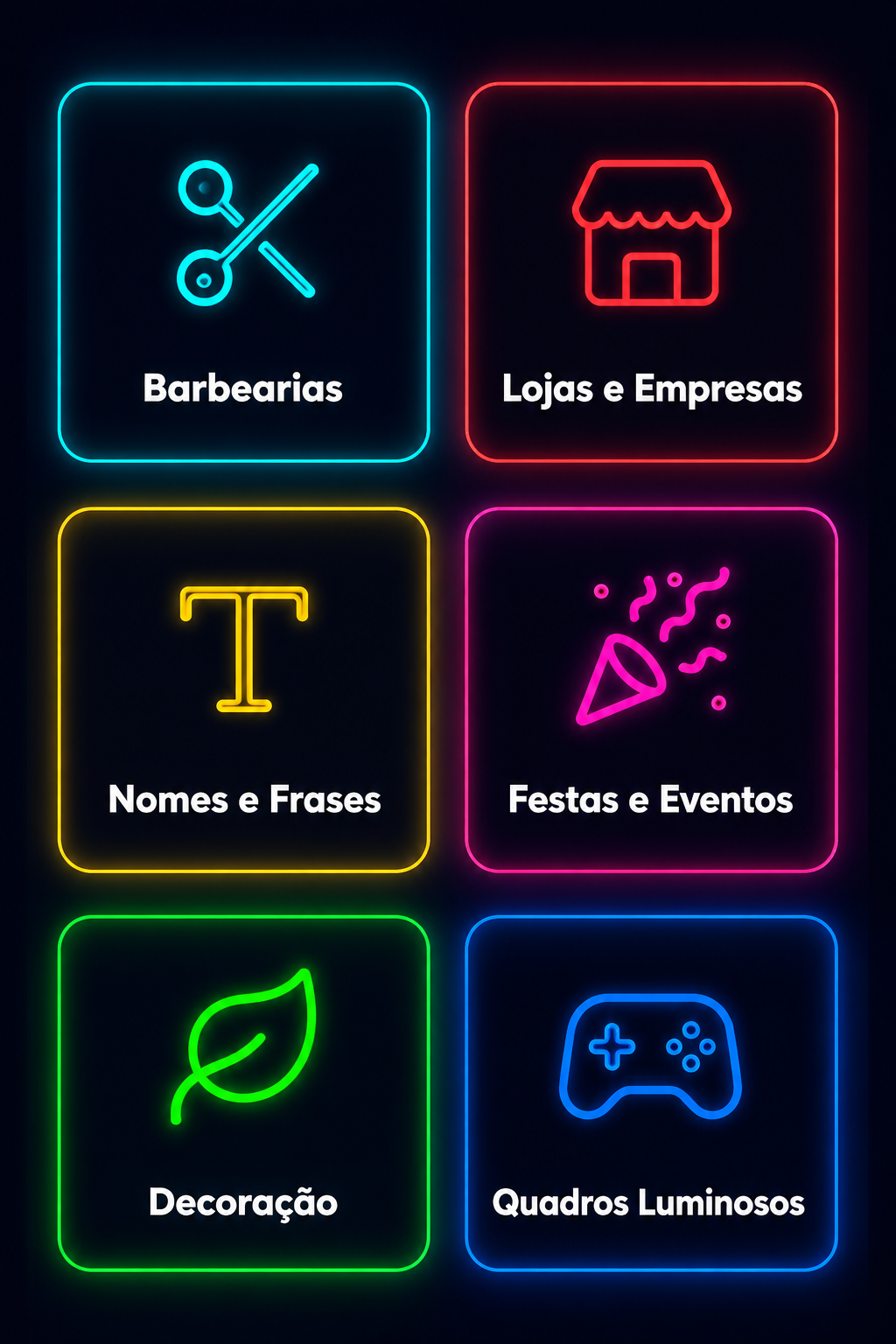 Mercados de atuação para letreiros