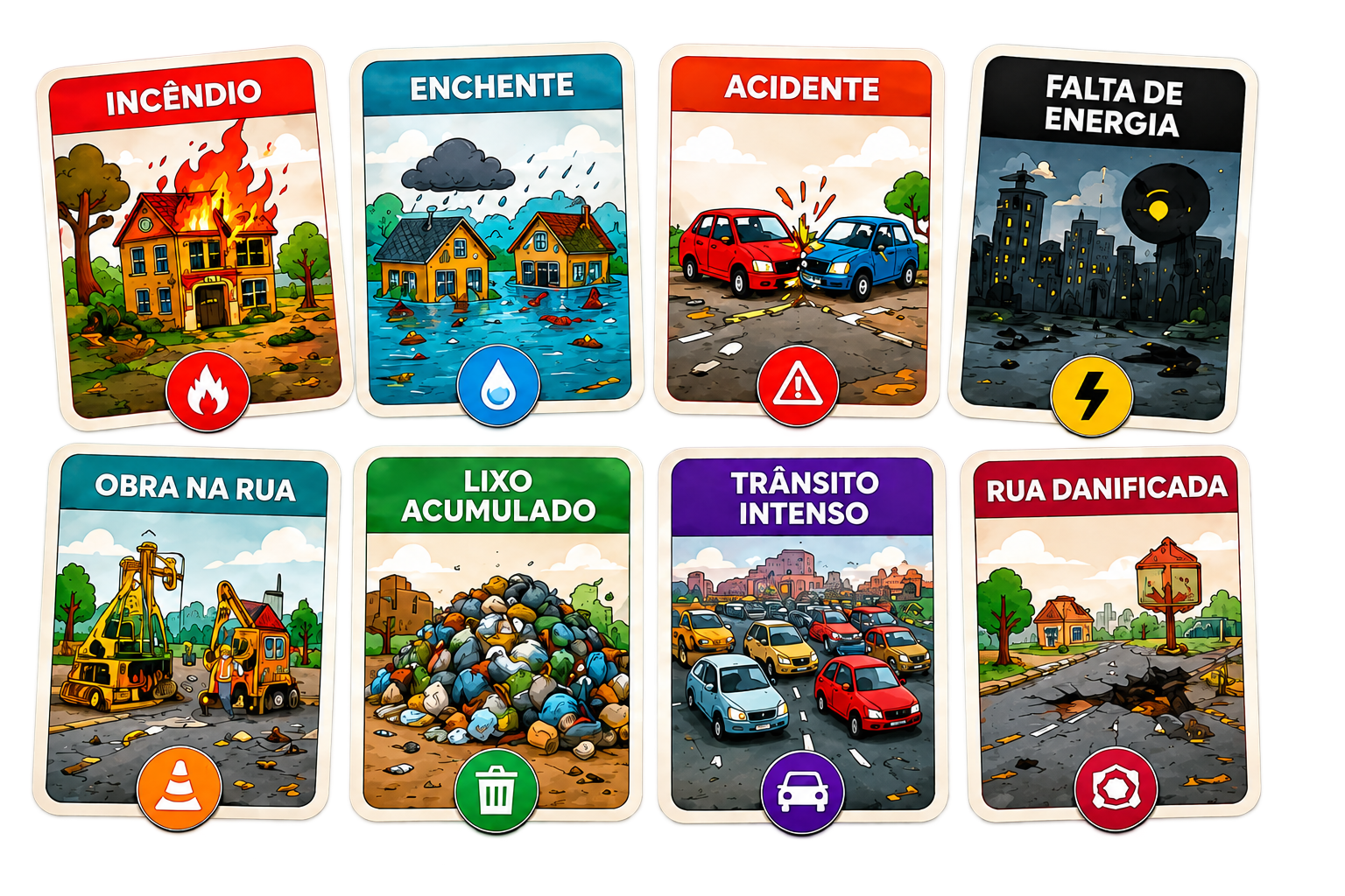 Cartas de Missões e Desafios da Cidade