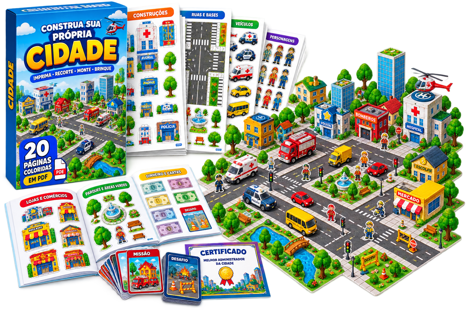 O kit completo da cidade em PDF