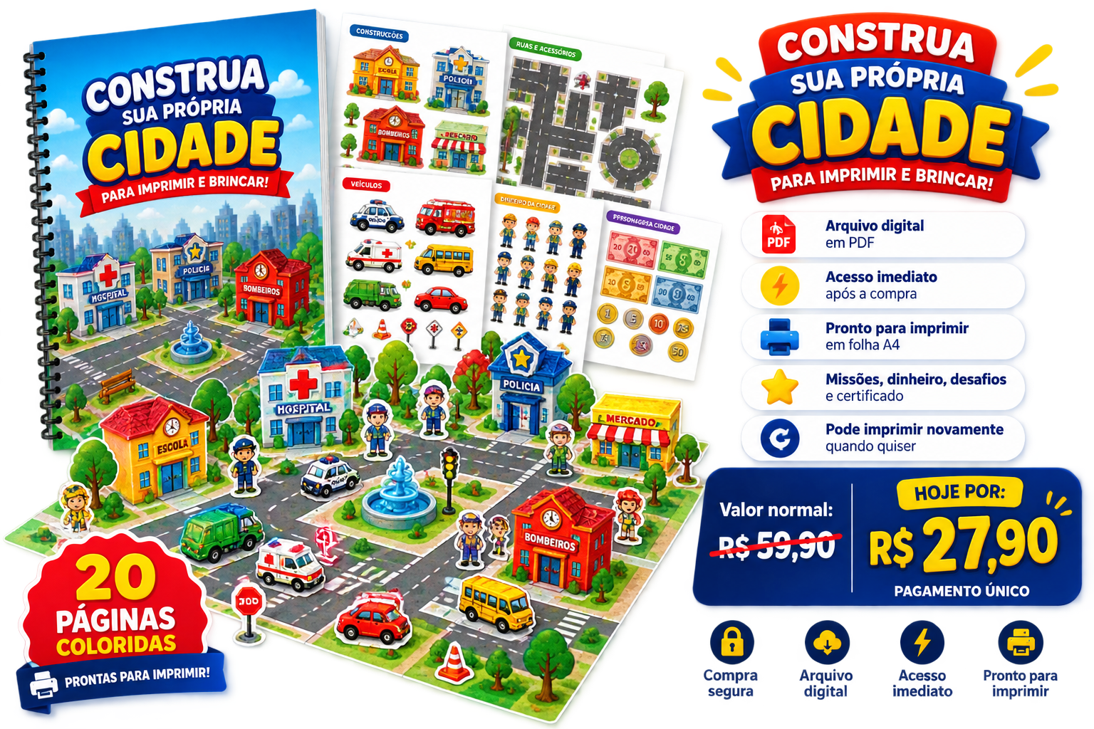 Kit completo da cidade para montar