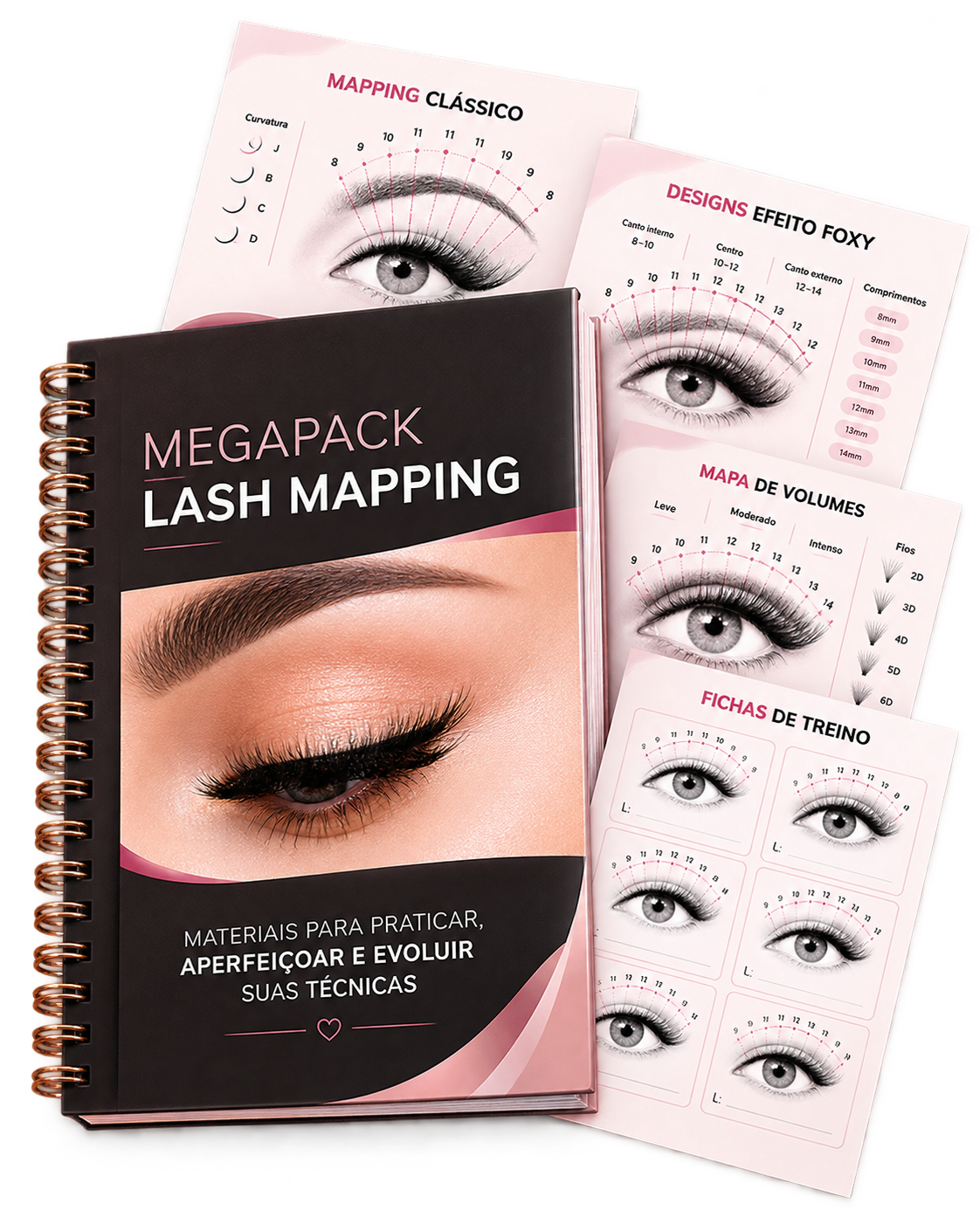 MegaPack Lash Mapping Mockup