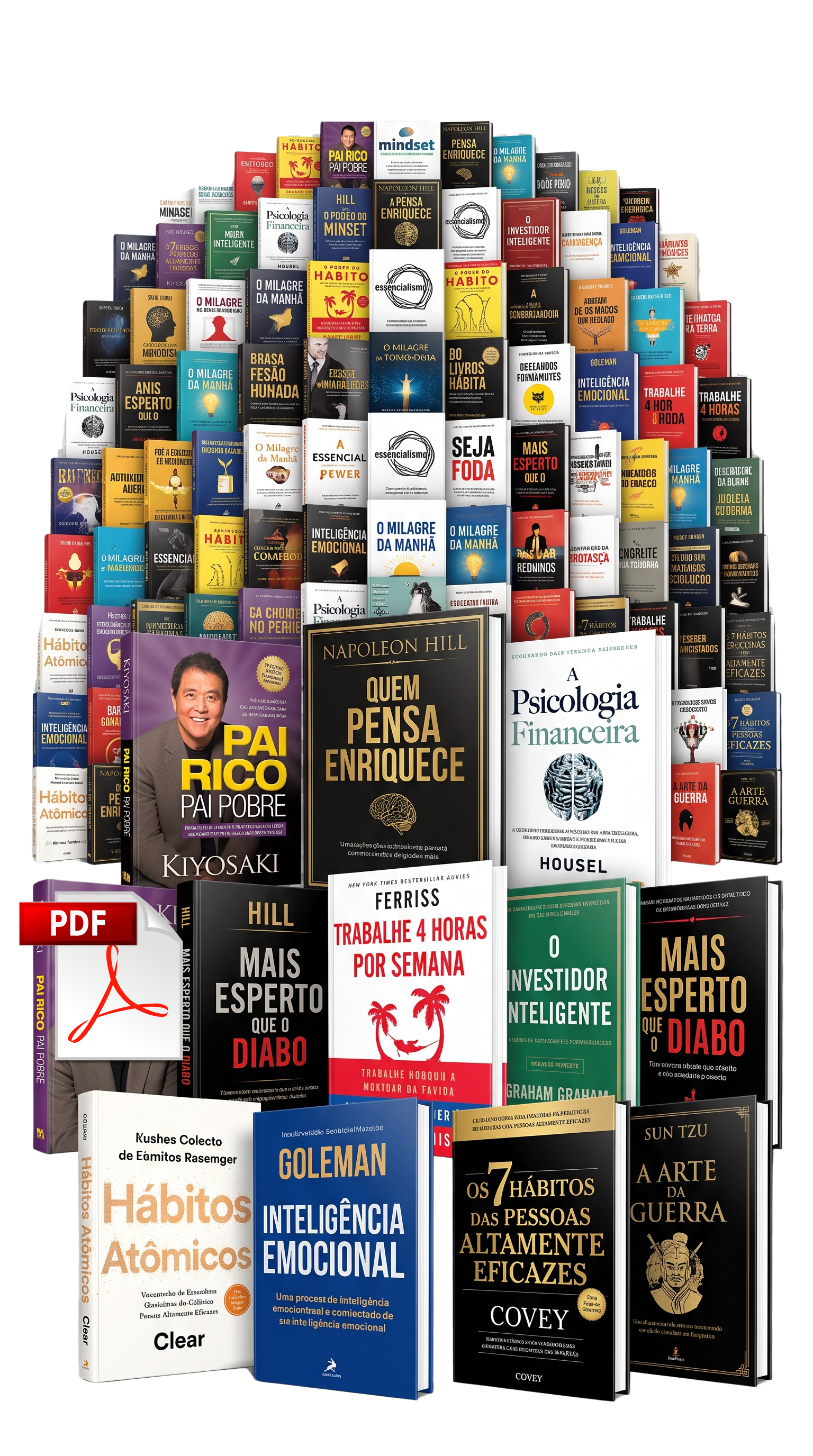 Mockup Coleção Elite 100 Livros
